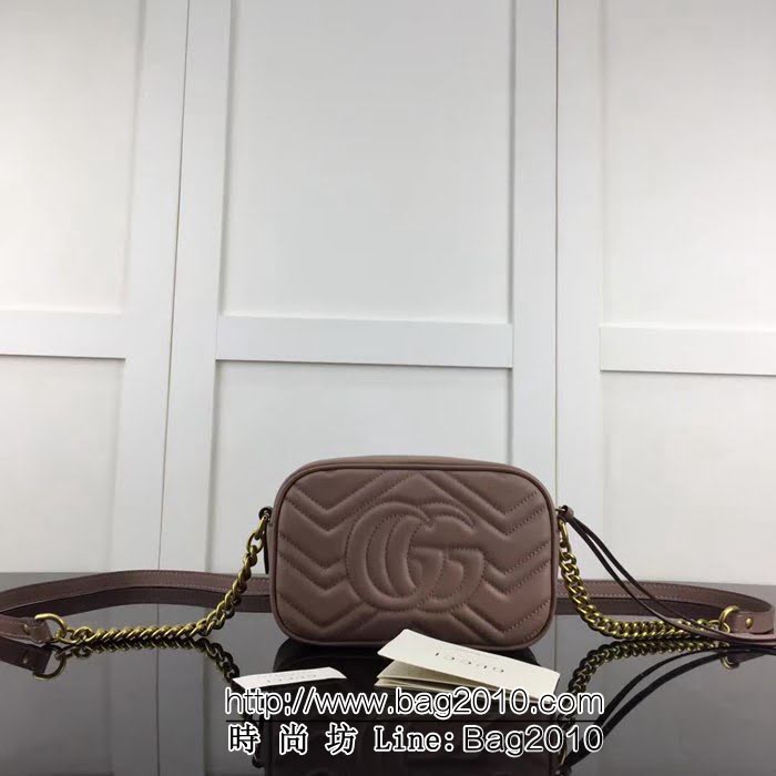 GUCCI古馳頂級原單 新款專櫃品質 實物實拍 448065奶茶鏈條單肩斜跨包 HY1202